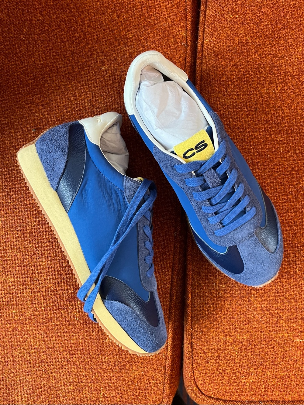 Charlotte Stone Retro Blue Sneakers
